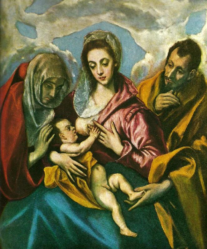 virgin with santa ines and santa tecla, El Greco